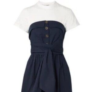 UEC Sea Beatrix Layered Tshirt Midi Dress